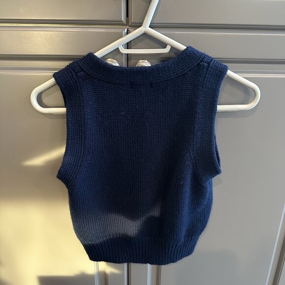 Joe Fresh Blue Knit Vest - Picture 2 of 3